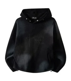 Thug Club – TC Sprayed Terry Hoodie in Black