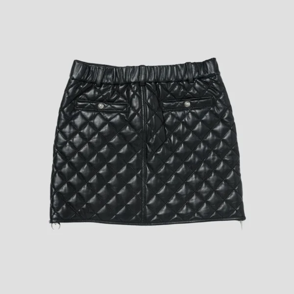 Thug Club Angel Quilted Short Skirt Back