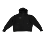 Front view of Thug Club Armor Hoodie Black with signature streetwear design