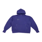 Front view of Thug Club Armor Purple Hoodie with premium oversized streetwear design