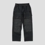 Front view of Thug Club Bangel Studded Work Pant with metal stud detailing