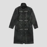 Front view of Thug Club Bio Soldier Denim Trench Coat