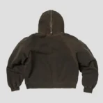 Thug Club Bulk Shoulder Gladiator Zip-Up Black Hoodie Back