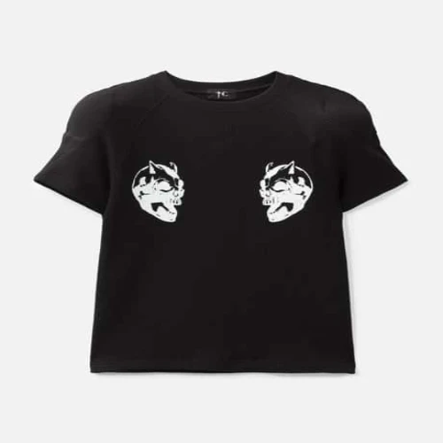 Front view of Thug Club Bulk Shoulder Waffle T-Shirt