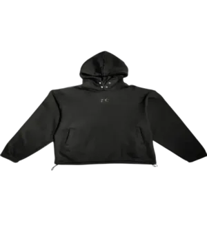 Front view of Thug Club Color Emblem Sweatshirt Hoodie featuring colorful emblem graphics