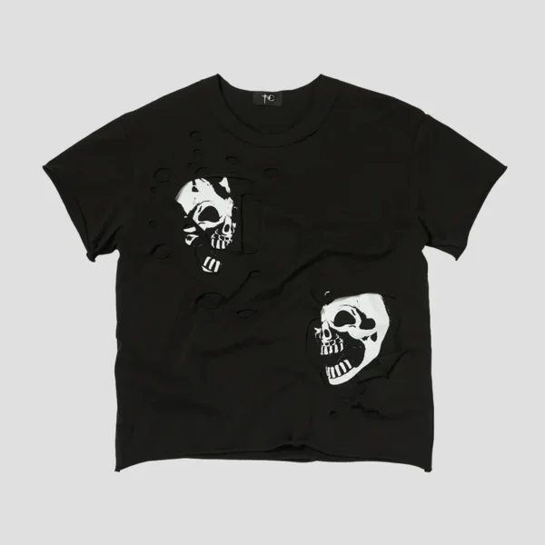 Front view of Thug Club Dead Inside Double Layer T-Shirt
