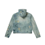 Thug Club Denim Blue Zip-up Hoodie Back