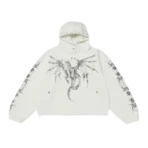 Front view of Thug Club Dragon Stud Hoodie with dragon stud design
