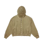 Front view of Thug Club Gladiator Kahki Hoodie featuring unique streetwear graphic design