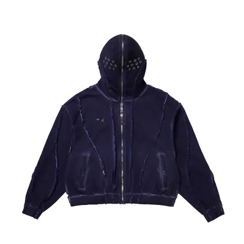 Front view of Thug Club Gladiator Purple Hoodie with bold streetwear design