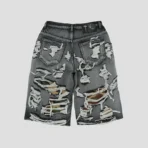 Thug Club Hell Camo Black Denim Short Back