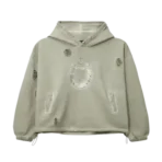 Thug Club Hoof Hoodie Sage Grey front view oversized streetwear hoodie