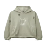 Thug Club Hoof Hoodie Sage Grey front view oversized streetwear hoodie
