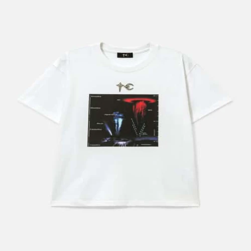 Front view of Thug Club Lightning Hierarchy T-Shirt