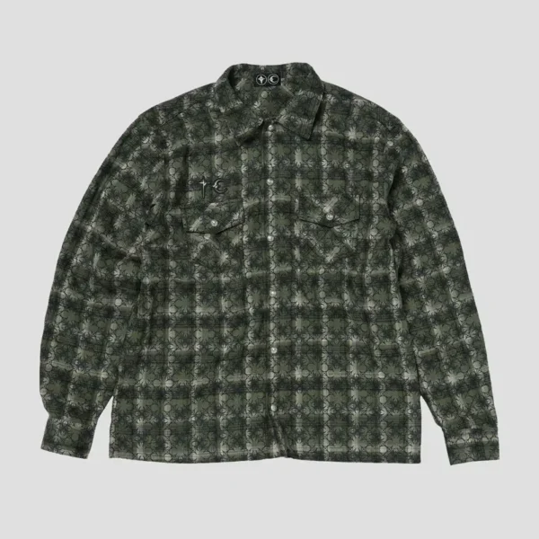 Front view of Thug Club TC All Over Pattern Shirt