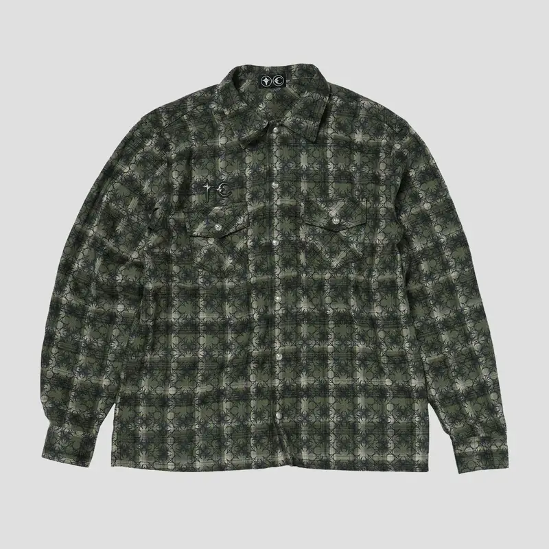 Thug Club TC All Over Pattern Shirt Front view of Thug Club TC All Over Pattern Shirt