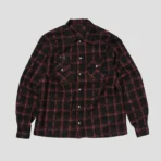 Front view of Thug Club TC All Over Red Pattern Shirt
