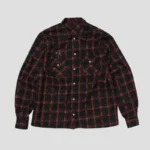 Front view of Thug Club TC All Over Red Pattern Shirt