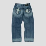 Thug Club TC Bone Leather Denim Jeans Back