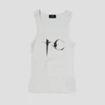 Front view of Thug Club TC Not Easy White Tank Top (W)