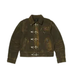 Front view of Thug Club TC Two Tone Washed Jacket