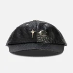 Front view of Thug Club Vintage Crocodile Cap with textured finish